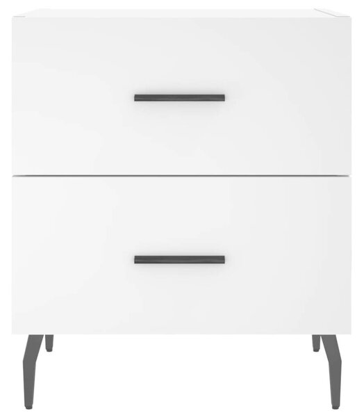 Modern Éjjeliszekrény Pár - Fehér - 2 db - 40x35x47,5 cm