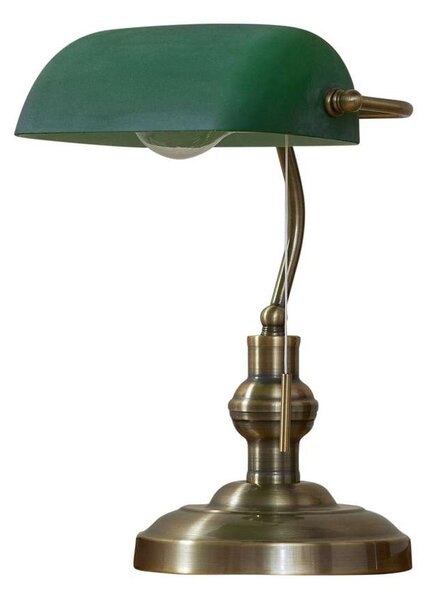 Lindby - Milenka Asztali Lámpa Brass/Green - Lampemesteren