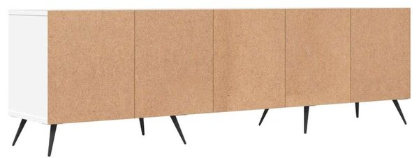 Fehér szerelt fa tv-szekrény 150 x 30 x 44,5 cm