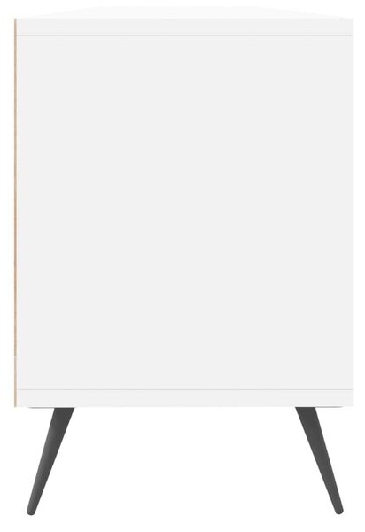 Fehér szerelt fa tv-szekrény 150 x 30 x 44,5 cm