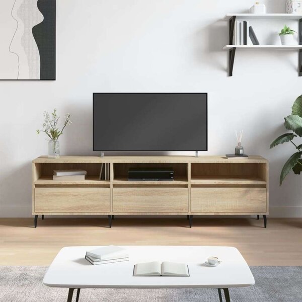Fa TV Szekrény Sonoma Tölgy - 150 cm