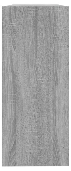 Szürke sonoma színű könyvszekrény/térelválasztó 100x30x72 cm