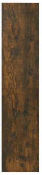 Füstös tölgy színű fa könyvszekrény/térelválasztó 60x30x135 cm
