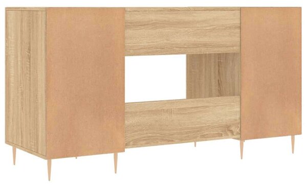 VidaXL Sonoma Tölgy Íróasztal - 140x50x75 cm