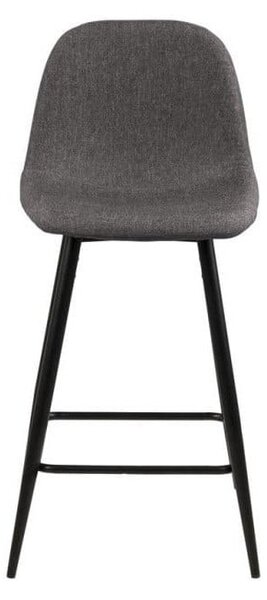 Szürke kárpitozott bárszék szett 2 db-os (ülésmagasság 65 cm) Wilma – Actona