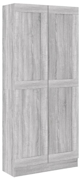Szürke sonoma színű fa fürdőszobaszekrény 82,5x30,5x185,5 cm