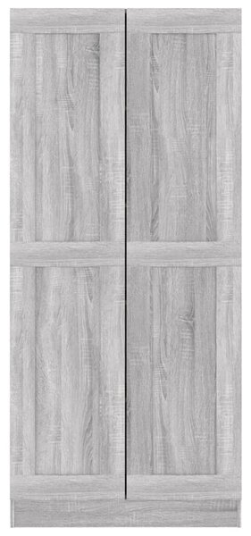 Szürke sonoma színű fa fürdőszobaszekrény 82,5x30,5x185,5 cm