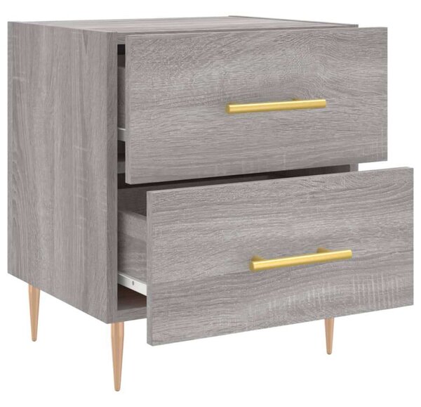 VidaXL Éjjeliszekrény 2 db - Szürke Sonoma - 40x35x47,5cm