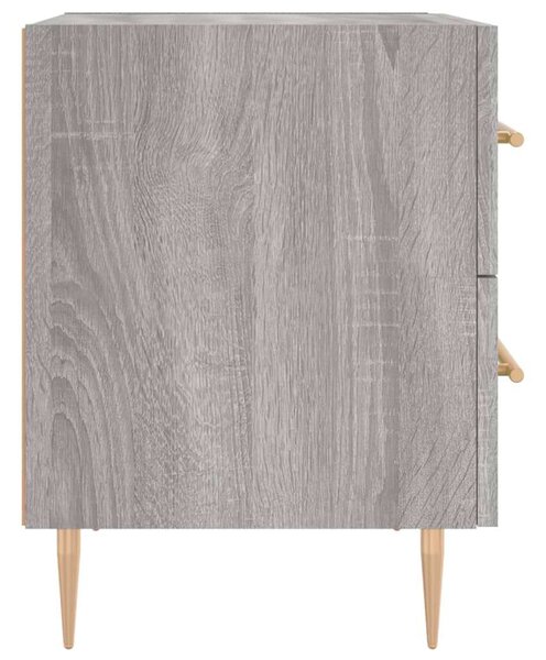 VidaXL Éjjeliszekrény 2 db - Szürke Sonoma - 40x35x47,5cm