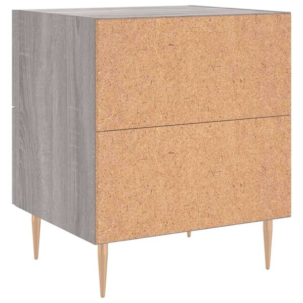 VidaXL Éjjeliszekrény 2 db - Szürke Sonoma - 40x35x47,5cm