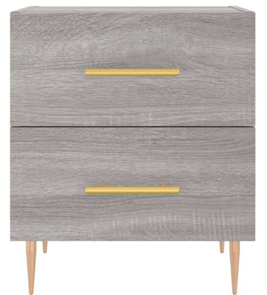 VidaXL Éjjeliszekrény 2 db - Szürke Sonoma - 40x35x47,5cm