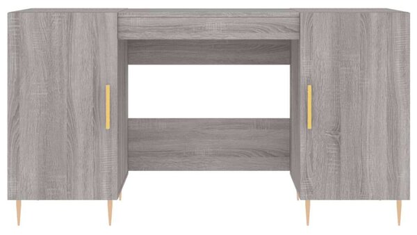 VidaXL Íróasztal - Szürke Sonoma - 140x50x75 cm