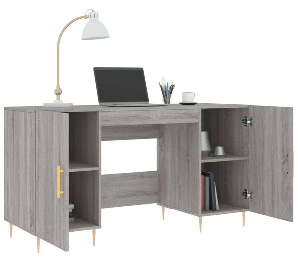 VidaXL Íróasztal - Szürke Sonoma - 140x50x75 cm