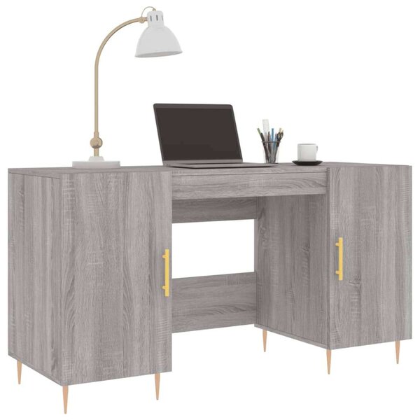 VidaXL Íróasztal - Szürke Sonoma - 140x50x75 cm