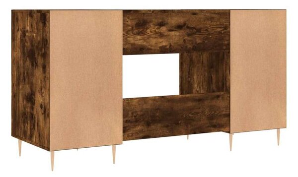 VidaXL füstös tölgy színű szerelt fa íróasztal 140x50x75 cm