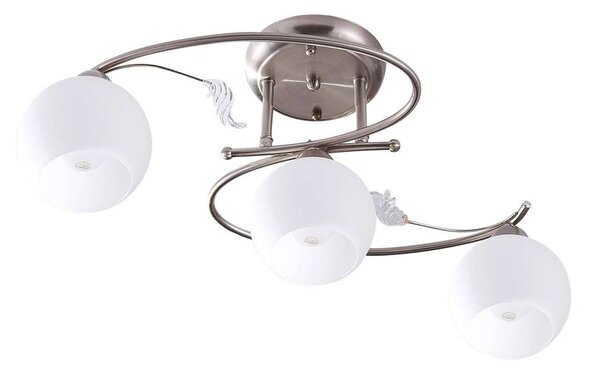 Lindby - Svean 3 Mennyezeti Lámpa White/Nickel - Lampemesteren