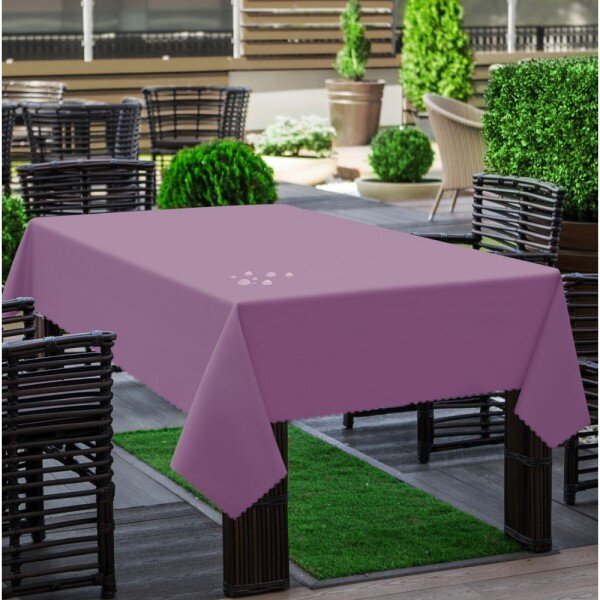 Kerti asztalterítő por rózsaszín