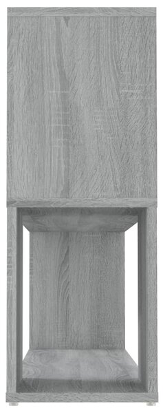 Szürke sonoma színű szerelt fa könyvszekrény 100x24x63 cm