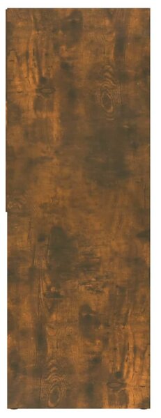 Füstös tölgy színű szerelt fa könyvszekrény 67 x 24 x 161 cm