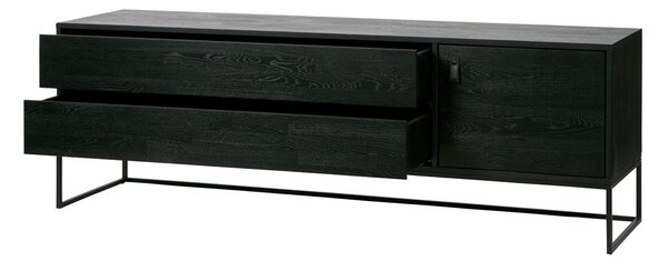 Fekete kőrisfa TV-állvány 180x61x44 cm Silas – WOOOD