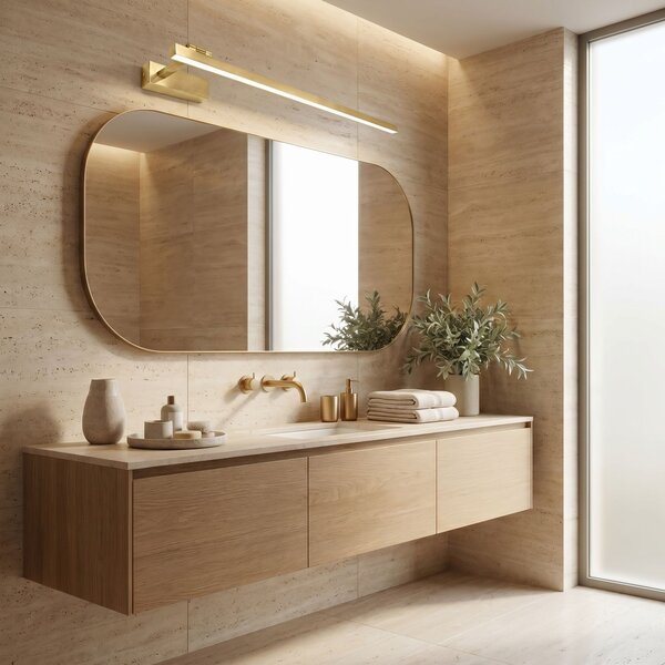 Fürdőszobai fali LED lámpa SWE033-1W 80cm BRUSH GOLD