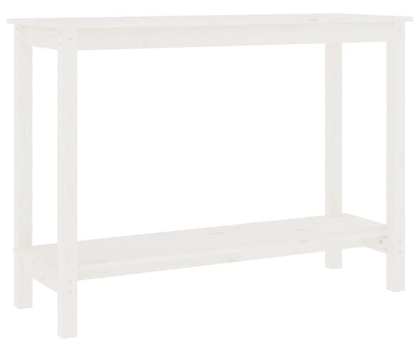 Fehér tömör fenyőfa tálalóasztal 110 x 40 x 80 cm