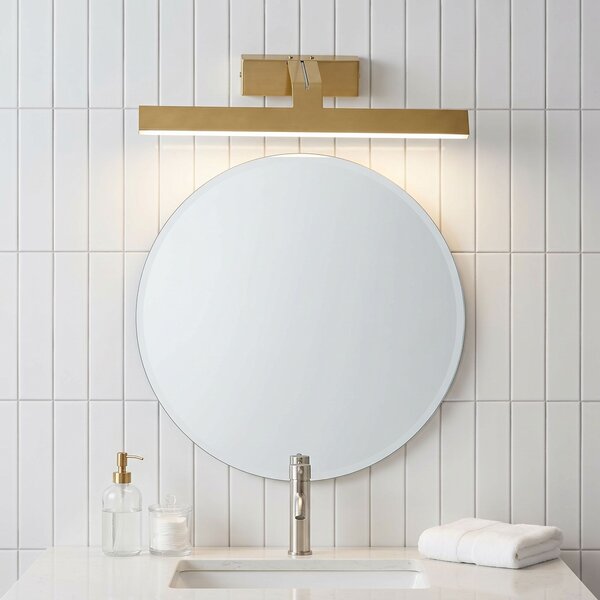 Fürdőszobai fali LED lámpa SWE007-1W 43cm BRUSH GOLD