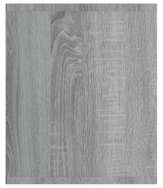 Szürke sonoma színű szerelt fa könyv-/TV-szekrény 36x30x143 cm