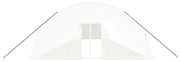 VidaXL Melegház - 132m² - Acélvázas