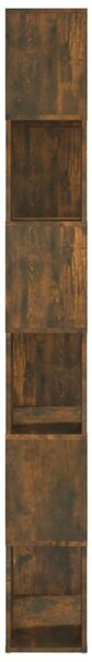 Füstös tölgy színű térelválasztó könyvszekrény 60x24x186 cm