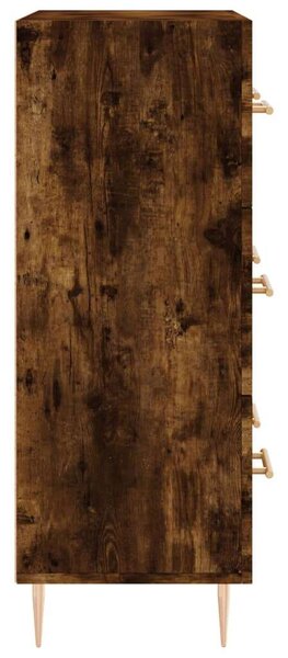VIDAXL - Füstös Tölgy Fa Tálalószekrény - 3 Fiók - 69,5x34x90 cm
