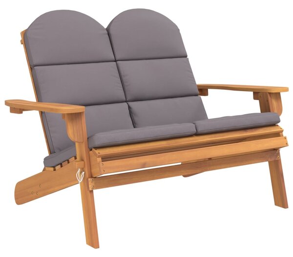 Tömör akácfa Adirondack kerti pad párnával
