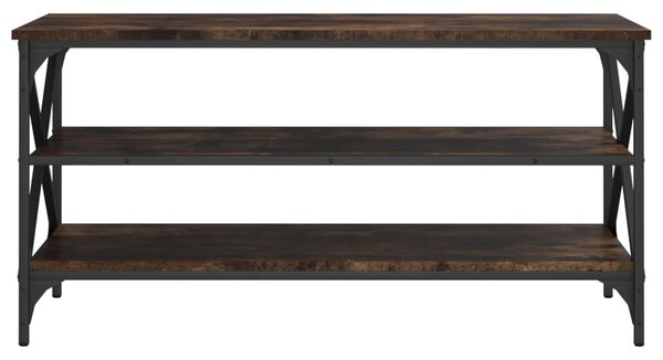 Füstös tölgy színű szerelt fa TV-szekrény 100x40x50 cm
