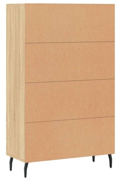 VIDAXL Fa Magasszekrény - Sonoma Tölgy - 69,5x31x115 cm