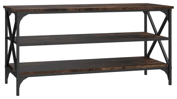Füstös tölgy színű szerelt fa TV-szekrény 100x40x50 cm
