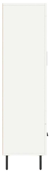 VidaXL Fehér Fa Magasszekrény - Üvegajtó - 69,5x31x115 cm