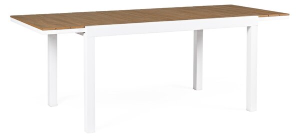 ELIAS fehér bővíthető kerti asztal 140-200 cm