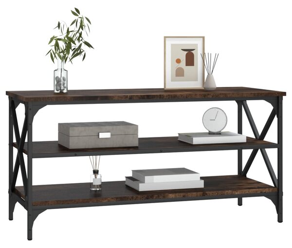 Füstös tölgy színű szerelt fa TV-szekrény 100x40x50 cm