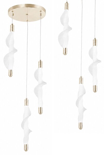 LED lámpa G009-3CPR WHITE/GOLD