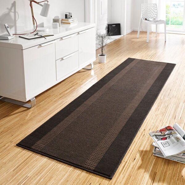 Basic barna futószőnyeg, 80 x 300 cm - Hanse Home