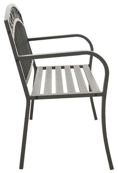 Szürke kerti pad 120 cm