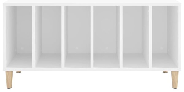 Fehér szerelt fa hanglemezszekrény 100 x 38 x 48 cm