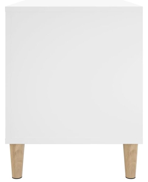 Fehér szerelt fa hanglemezszekrény 100 x 38 x 48 cm
