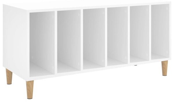 Fehér szerelt fa hanglemezszekrény 100 x 38 x 48 cm