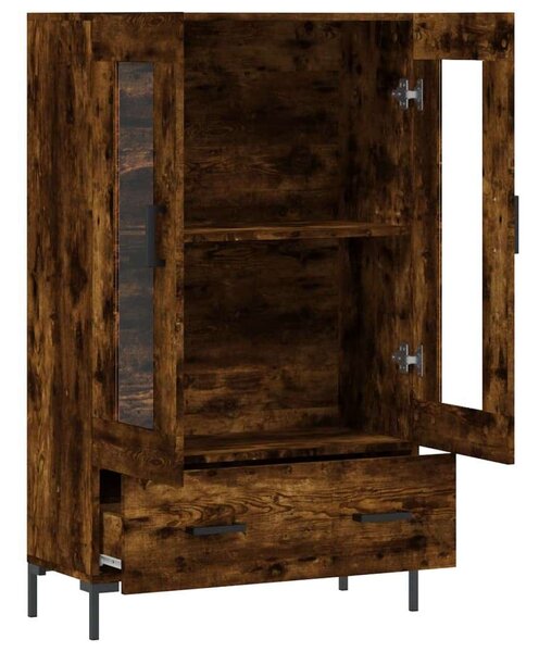 Modern Füstös Tölgy Fa Magasszekrény - 69,5x31x115 cm