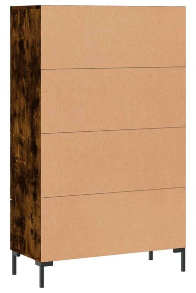 Modern Füstös Tölgy Fa Magasszekrény - 69,5x31x115 cm
