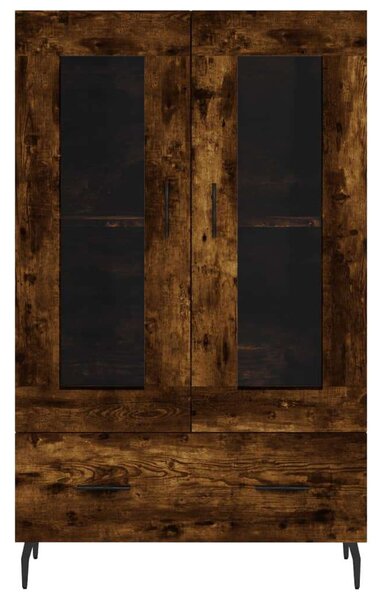 Modern Füstös Tölgy Fa Magasszekrény - 69,5x31x115 cm