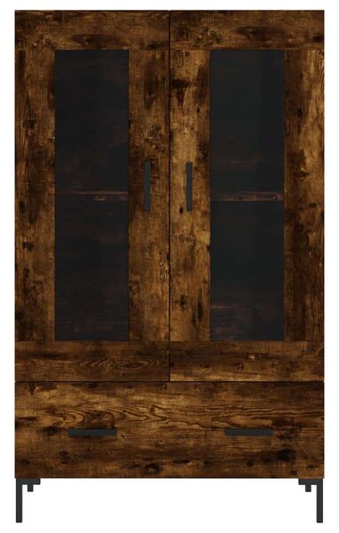 Modern Füstös Tölgy Fa Magasszekrény - 69,5x31x115 cm