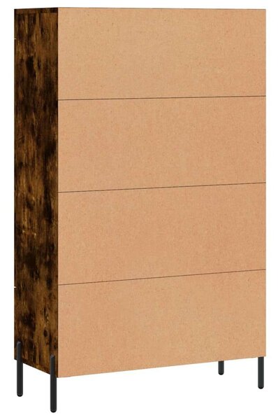 Modern Fa Magasszekrény - Füstös Tölgy - 69,5x31x115 cm
