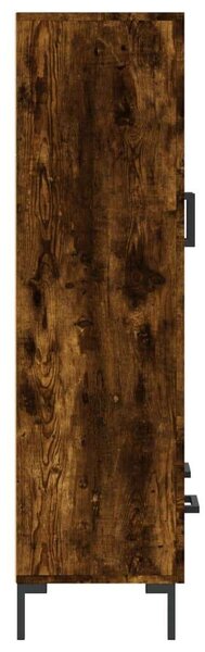 Modern Füstös Tölgy Fa Magasszekrény - 69,5x31x115 cm